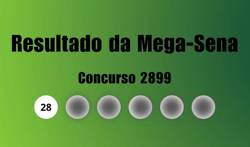 Resultado Mega Sena 2899